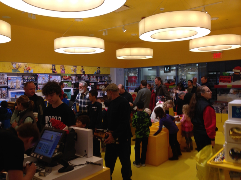 Illustration for article titled Lego Store was doing a land office business this morning